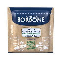 100 cialde Caffè Borbone miscela Blu Ø44