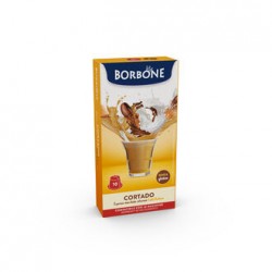 10 capsule compatibili Nespresso® CORTADO Caffè macchiato solubile Caffè Borbone