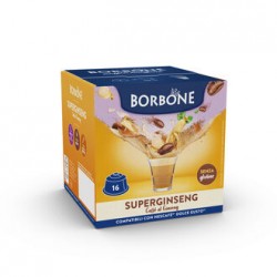 16 capsule compatibili Nescafé® Dolce Gusto® CAFFE' AL GINSENG solubile Borbone