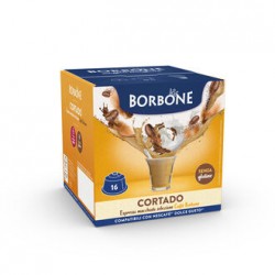 16 capsule compatibili Nescafé® Dolce Gusto® CORTADO Caffè macchiato solubile Borbone